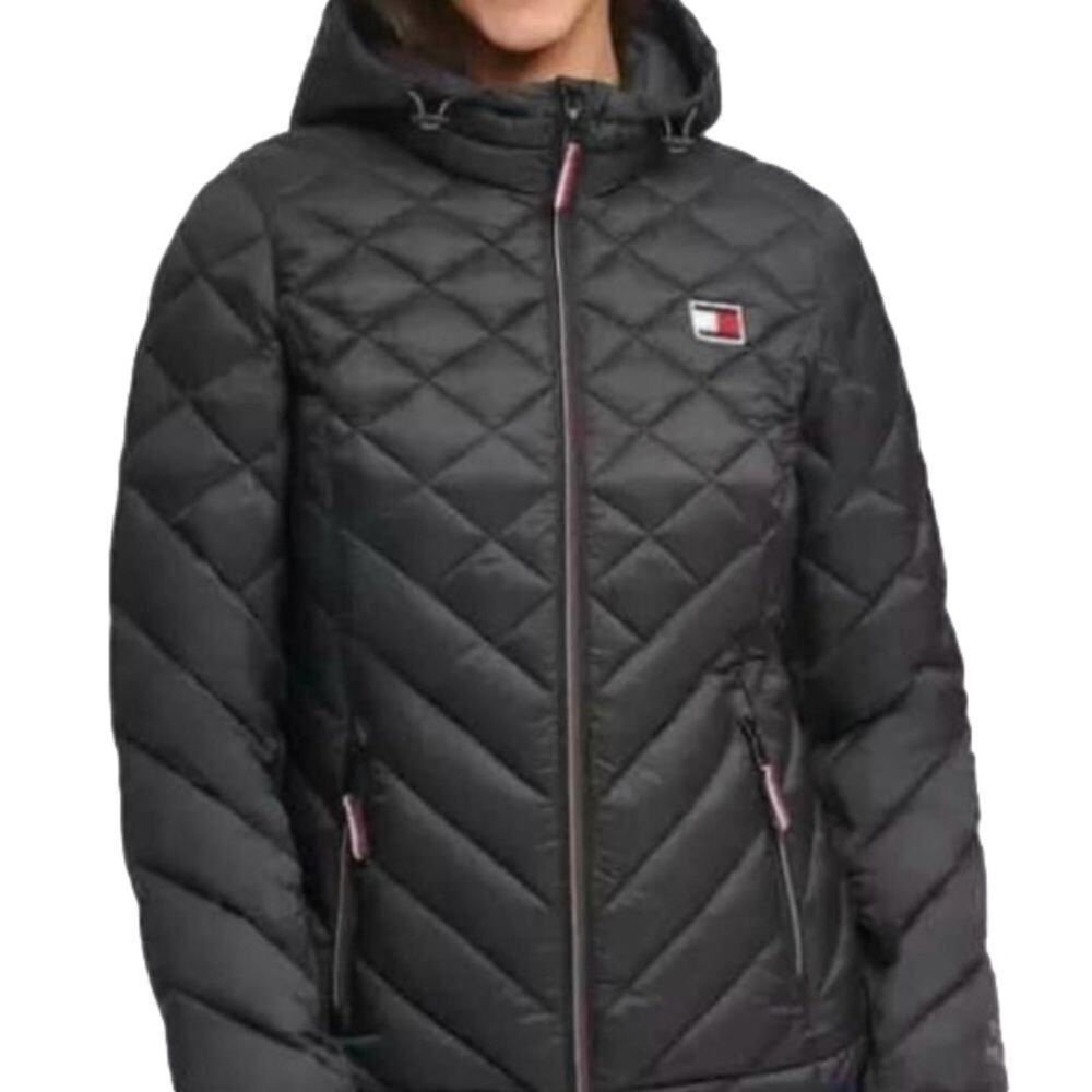 Tommy Hilfiger Jacket Packable Bag Lightweight Size Women's Small 4/6 NEW - Picture 9 of 10